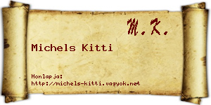 Michels Kitti névjegykártya